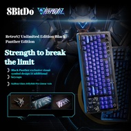 8Bitdo Retro87 Mechanical Gaming Keyboard - Black Panther Limited Edition with RGB Lighting and Game