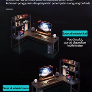 Newseries| Meja Gaming Bahan Carbon Berkualitas / Meja Komputer / Meja Belajar / Meja Gaming Kaki Be