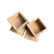 KAYU [DEASTORE] Wooden Box Ashtray - AESTHETIC Box Wooden Cigarette Ashtray - Box Ashtray Size 11cm