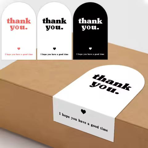 50pcs Thank You Sticker Seal Labels Small Business Gift Decor Sticker Package Sticker This Package I