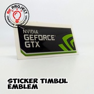 NVIDIA GFORCE V2 Flexible Resin Emblem Embossed Sticker Laptop Skin