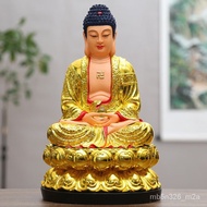 KY/😊Yujianxi Sakyamuni Buddha Statue Amitabha Buddha Bhaisajyaguru Mahāvairocana Three Treasures Buddha Buddha Statue En