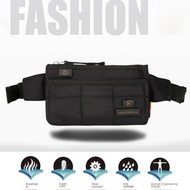 Men's Casual Waist Bag Outdoor Sports Running Waist Bag Nylon Waterproof Multi-function Mobile Phone Waist Bag Messenger Bag