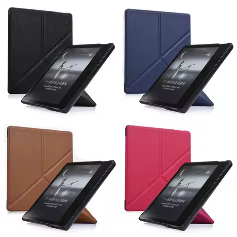 Smart Cover PU Leather Folio Stand Case for Amazo N Kindle Oasis 2/3 9/10th Generation Folding 7 Inc