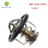 Water Valve for Toyota Mighty X LH112 / Tiger, 2L/3L/5L, 82 C, with O-ring. OEM Part No.: 16340-5404