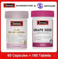 Swisse Beauty Skin Regeneration+ 60 Capsules with ALA & CINNAMON Collagen Vitamin C Co-enzyme Q10