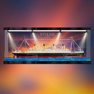 亞克力展示盒適用樂高10294泰坦尼克號 透明盒子防塵罩積木收納盒 299起送