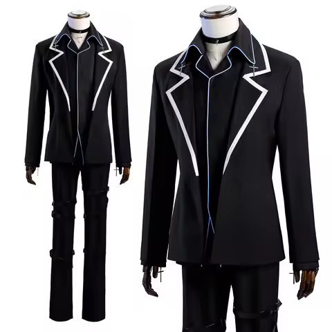 HOLOUN Shugo Chara Anime Tsukiyomi Ikuto Cosplay Costume Shawl Suit Shirt Shorts Tie Blue School Uni