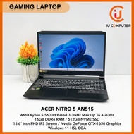 ACER NITRO 5 AN515-45-R9RJ AMD RYZEN 5 5600H 16GB RAM 512GB NVME SSD GTX-1650 USED LAPTOP REFURBISHE