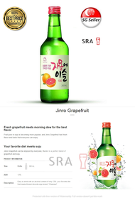 Jinro Grapefruit Soju