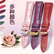 Citizen Citizen Watch Strap Women Genuine Leather Style Cowhide Red White Purple Green Watch Accesso