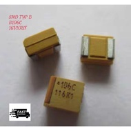 1Pc Type B 3528 SMD tantalum capacitor 16V10UF SMD CAPACITOR 16V 10UF B106C