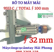 Rô to máy mài góc ToTal F100 / Geox F100 -  Mod. 9553C F32 mm . Mod.9553C F34 mm (MST-100)