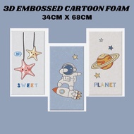 3D Embossed Cartoon Foam Sticker Wallpaper Dinding Ruang Tamu  Wallpaper Dinding Bilik Tidur Wallpan