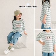 Leona Oversized Stripe T-Shirt I Striped T-Shirt for Girls 2-8 years By Amigo