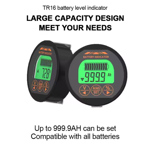 DC8-120V 50A 100A 350A TR16 Battery Tester Coulomb Counter Meter Battery Capacity Indicator Ammeter 
