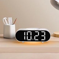 Led Table Clock/Sleeper Head With Wireless Charging Wake Up In 3 Times With light Adapter And Power 