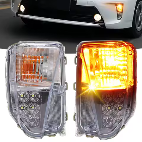 1pcLed Fog Lamp DRL Daytime Running Light for Toyota Prius ZVW30 2012-2015 Headlight Bumper Driving 