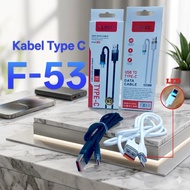 Fast Data Cable FLECO F-53 LED Light 6A USB To MICROOriginal Type-C Fast Charging Cable F-53