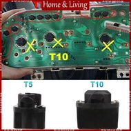 AOTO 12V Light Bulbs Socket Indicator Holder Lamp Holder T5 T10 LED Twist Lock Socket