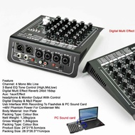 Mixer Audio 4ch Ashley Mix 400 bluetooth USB recording karaoke