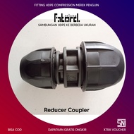 Hdpe hose connection 1 1/2" to 1/2" reducer coupler 50mm x 20mm