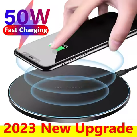 50W Wireless Charger Phone Fast Charging Dock Pad Station For iPhone 12 13 14 15 Pro Max Xiaomi Sams