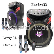 Speaker aktif HARDWELL PARTY15 Original Portable Aktiv PARTY 15 inch