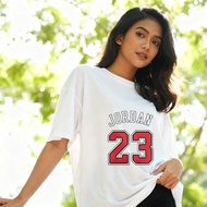 Streetwear Oversized Cotton Tee Casual Unisex Selesa Daily Jor dan 23