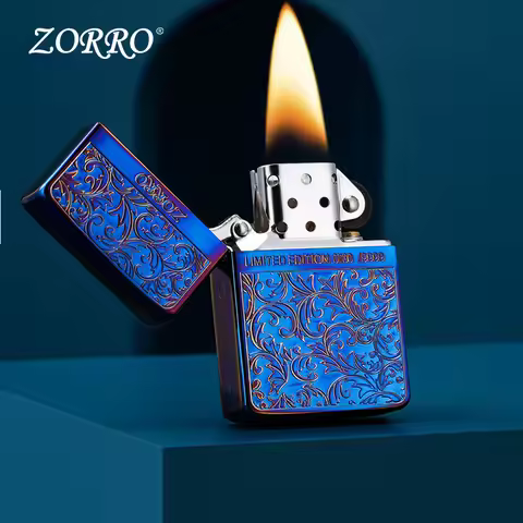 ZORRO Smoked Blue Limited Edition Tangcao 1941 Replica Version Practical Kerosine Windproof Lighter