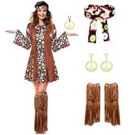 1970s, 1960s, Hippie Costume Set, 1970s, Women's Clothing Accessories, Girls Disco Dress, Equestrian