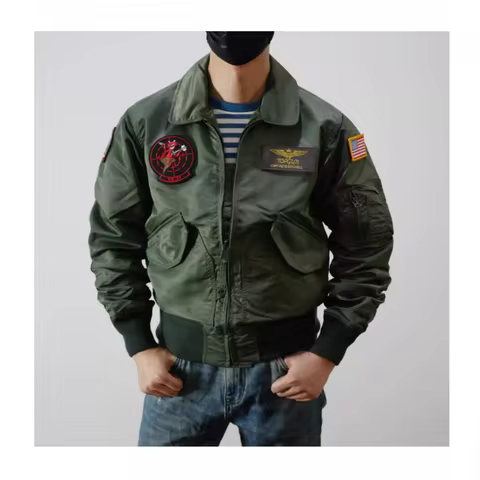 Top Gun 2 TOPGUN Same Style Flight Jacket CWU-45P/36P Men's Nylon Jacket Short
