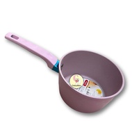 14CM NON-STICK PAN Sauce NON-STICK Marble Pink Thick/ Multipurpose Pink NON-STICK Milk Pot