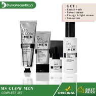 Paket MS Glow Men Complete MS Glow For Men Original BPOM Free Pouch - Men Complete