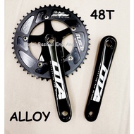 OTA Single Speed Crankset Fixie Crankset  ALLOY 48T untuk basikal BMX , Folding Bike , Fixie
