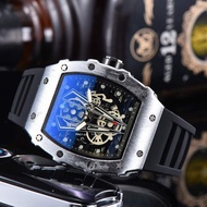 New Men's Watch Luxury Uni Quartz Watch Multi-color Strap Business Fashion Women's Watch Skeleton Ghost Head Watches