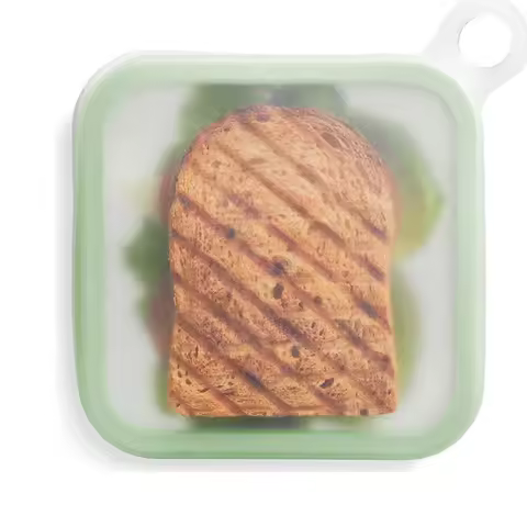 Silicone Sandwich Container Silicone Sandwich Storage for Lunch Box Portable Take-out Sandwich Toast