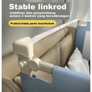 kuru baby stable linkrod bedrail - head connector baby bed rail bayi - 200cm