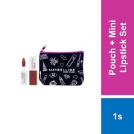 [Gift Redemption] Maybelline City Pouch & Mini Superstay Matte Ink Lipstick 1s