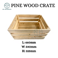 Pine Wood Storage Crate