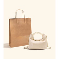 Chic Pearl Handbag Simple Shoulder Bag Crossbody Dumpling Bag