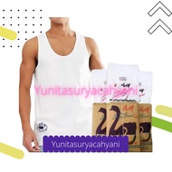 PUTIH Swan Brand T-Shirt In Singlet Adult Men White Color Swan Brand/Swans Brand