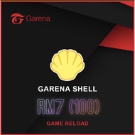 TOPUP RM7.10 for 100 SHELL GARENA (Fast Instant 80 Second)