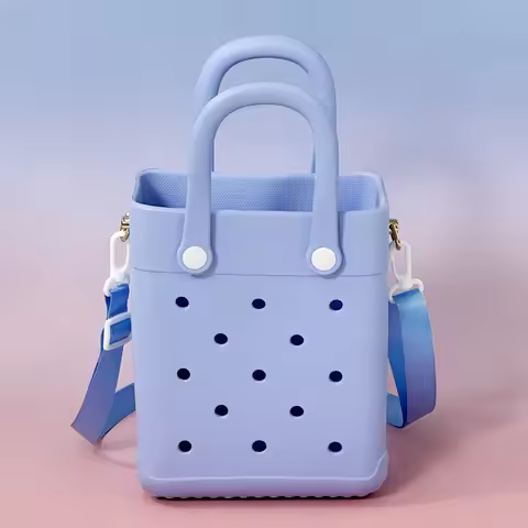 Lady's Fashionable 21cmX16cmX7.5cm Hand-Held Hole-Shaped Bag for Shopping Storage, Womens Mini Bag, 