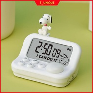 DRETEC Snoopy Study Timer T-652 | Count Up & Down Digital Stopwatch | Silent LED Alert | Desk Study 