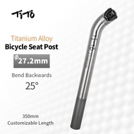 TiTo Titanium Alloy After Float Seatpost Road Bike MTB Bike Seatpost Bicycle Parts 27.2mm/31.6mm Sea