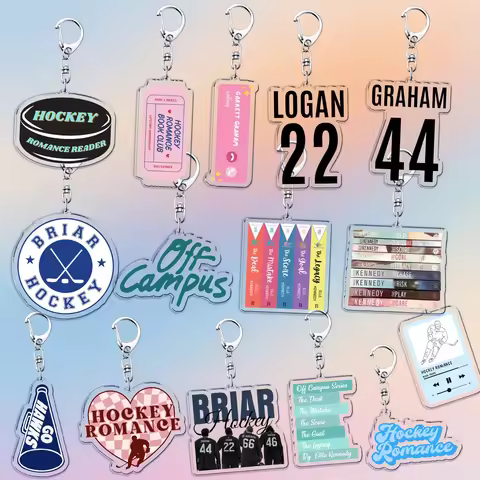 Fashion TV Show Off Campus Keychains for Bag Accessories Elle Kennedy Briar U Hockey Romance Keyring