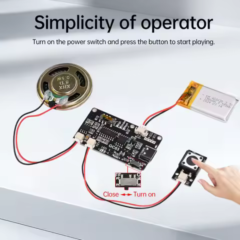 GC03 Recording Card Movement Creative Gift Box Christmas Birthday Card Music Cover Wall MP3 Download