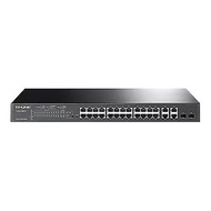 JetStream™ 24-Port 10/100 Mbps + 4-Port Gigabit Smart Switch with 24-Port PoE+