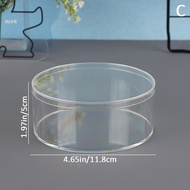 [Sirola] 1Pc Acrylic Candy Box Transparent Plastic Round Cake Dessert Box Chocolate Wedding Party Fa
